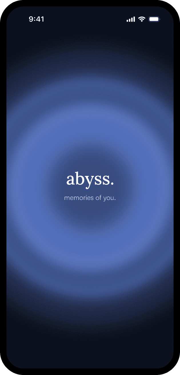 abyss app main screen